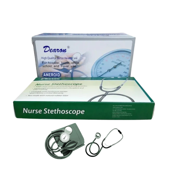 Dearon Analog Blood Pressure Machine with Stethoscope
